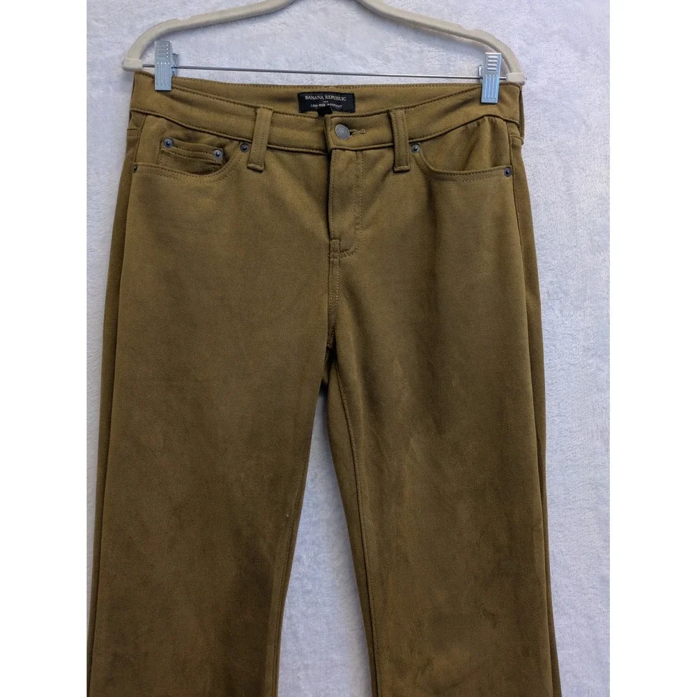 Banana Republic Low Rise Bootcut Pants Women's Size 28/6 Brown Excellent - Picture 3 of 8